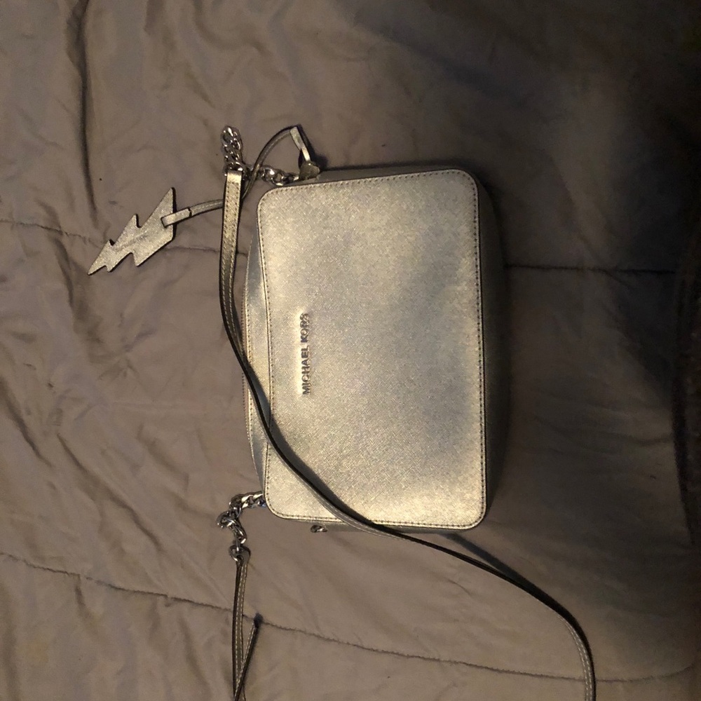 Michael Kors silver cross body